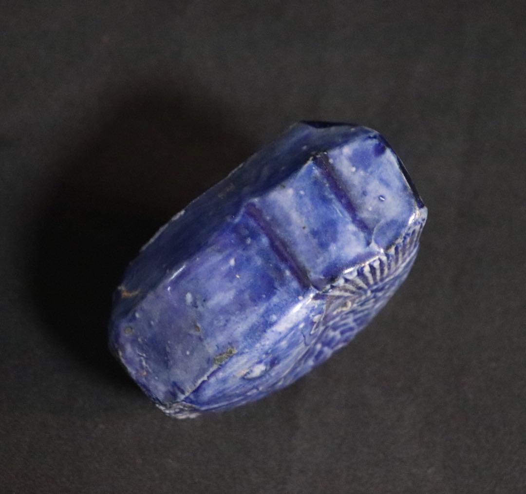 李朝　瑠璃釉鯉型水滴　分院期　アンティーク　朝鮮古美術　送料込み251004