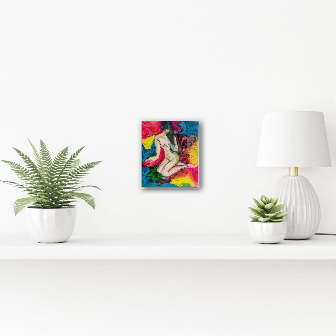 絵　絵画　原画　油絵　抽象画　アート　雑貨　オシャレ　モダン　ヌード　インテリア