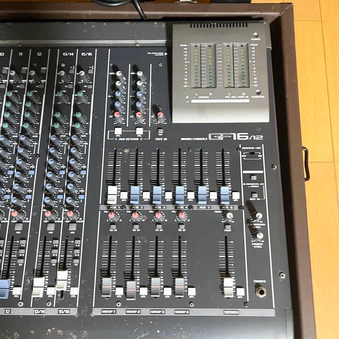 16chアナログミキサーYAMAHA GF16/12 キャリーケース付 ジャンク