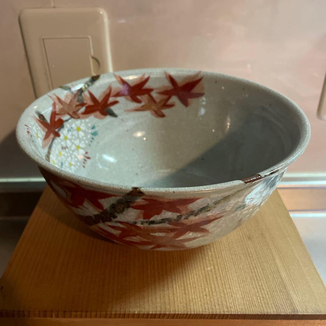 ⭐️匿名発送⭐️箱あり 古川 利男 作 雲錦 菓子鉢 清水焼