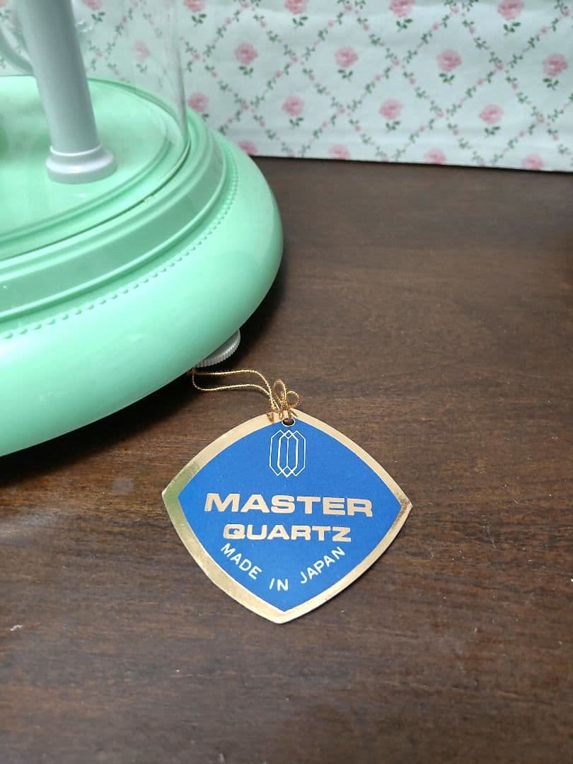 美品 ジャパンヴィンテージ 置時計 日本製 マスタークォーツ 未使用品 当時物