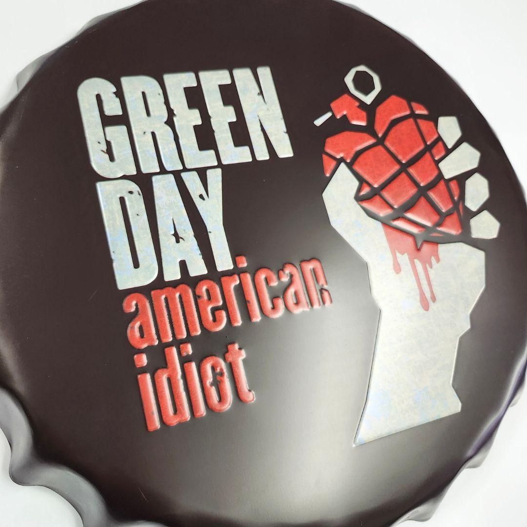 1点限り！金属看板】グリーンデイ american idiot★ブリキ看板グッズ