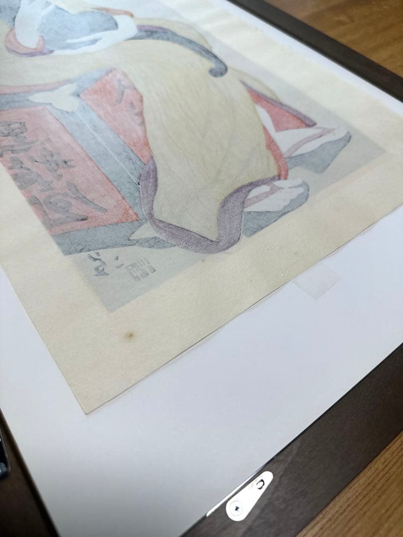 竹久夢二　黒船屋　木版画　版画　リトグラフ　66×32cm アート