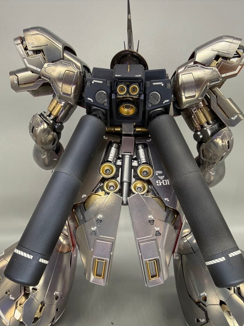 s*a様 ガンプラMG サザビー Ver.Ka 完成品 メタリック塗装仕上げ