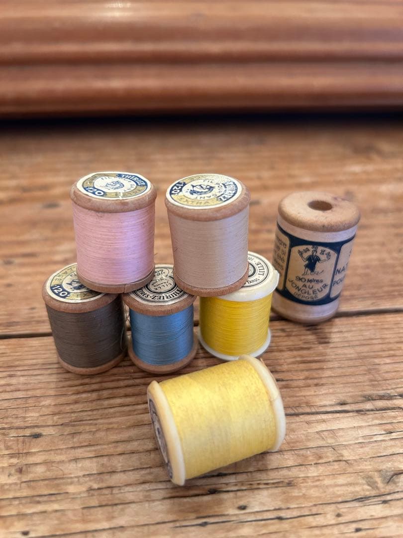 フランス蚤の市購入アンティーク糸13点セット