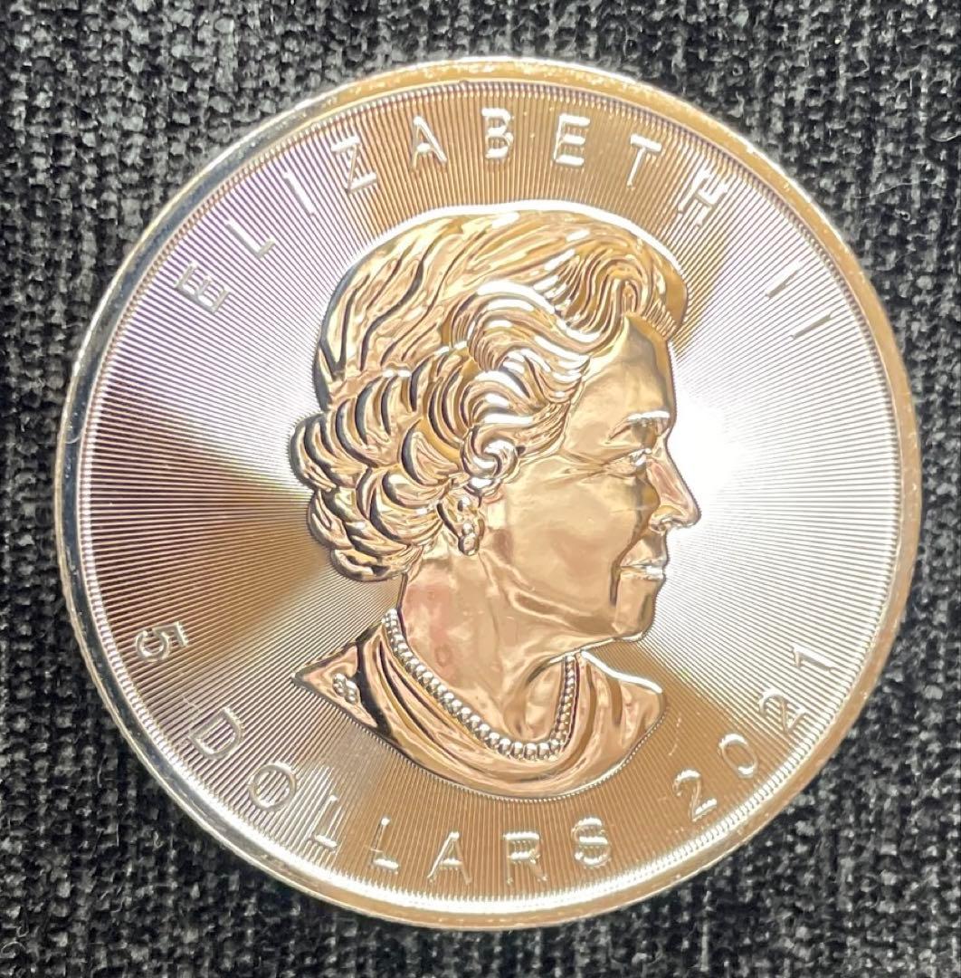 2021年 (新品) カナダ「メイプルリーフ」純銀 1オンス 銀貨