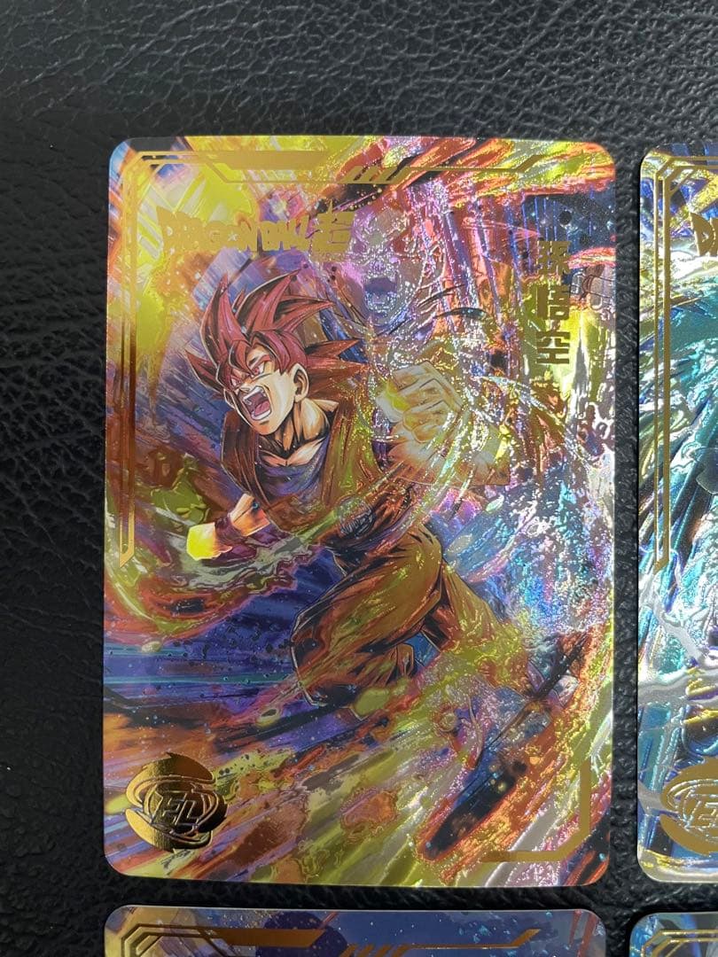 ④超サイヤ人ゴッド、ブルー孫悟空　6枚　海外版　ヒストリーオブドラゴンボール